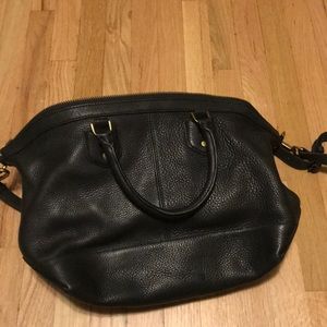 Madewell - Black leather satchel bag